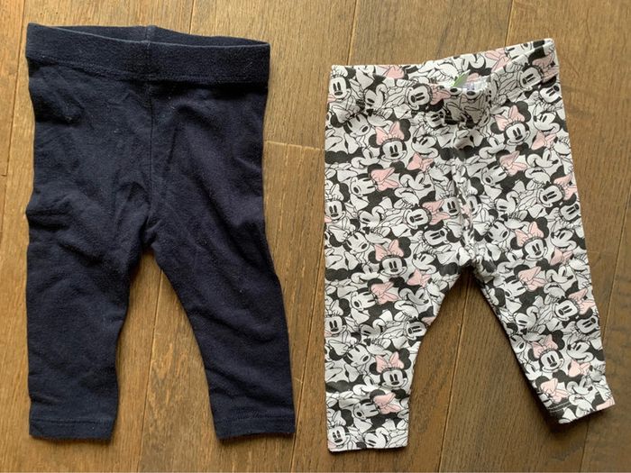 Lot de 2 leggings tbe 6 mois Kiabi Minnie
