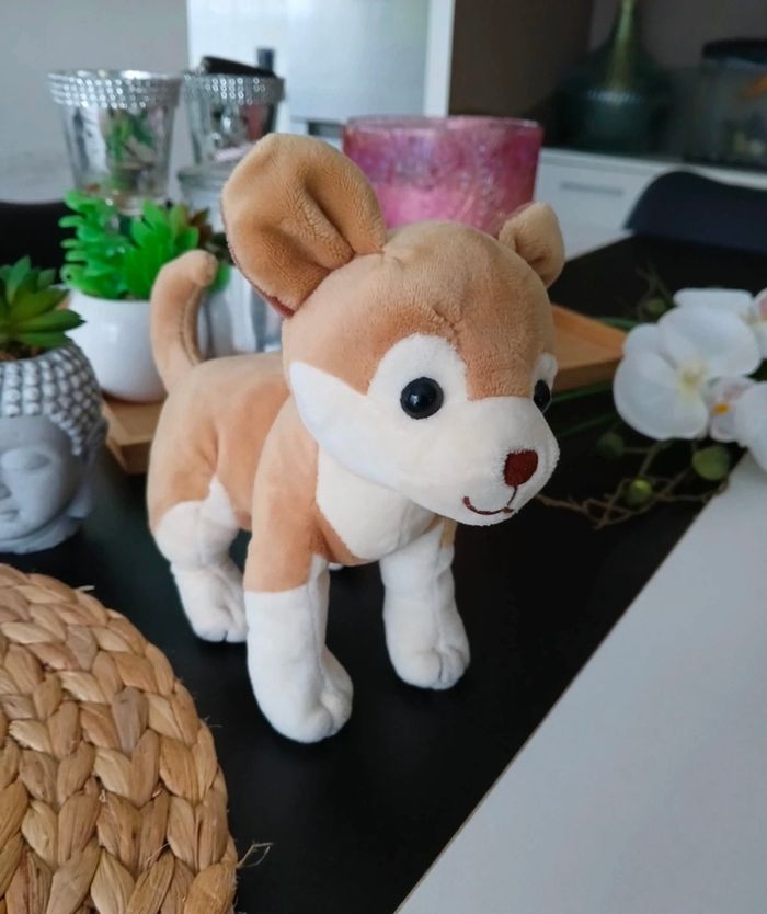 Peluche chien husky - photo numéro 2