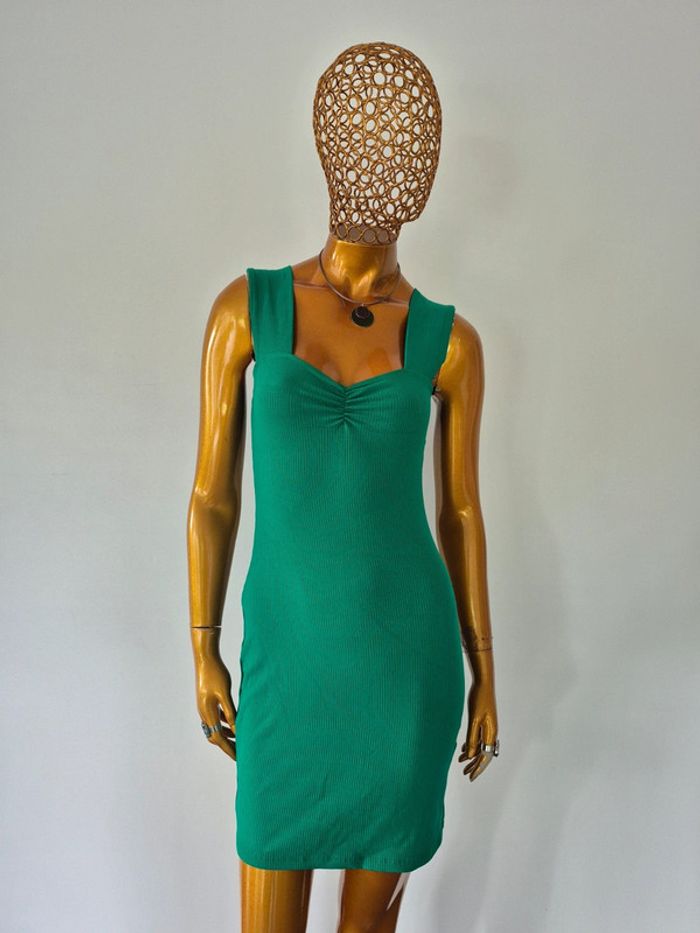 Robe Courte Femme Verte