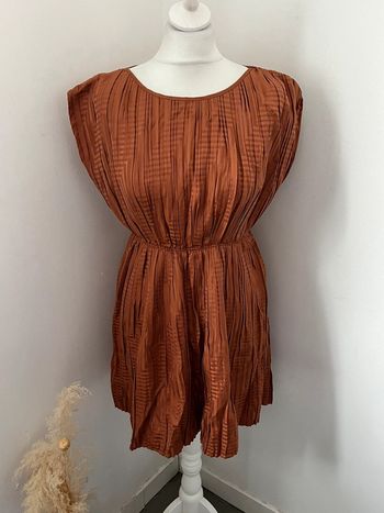 Robe de soirée terra cota mango XS neuve