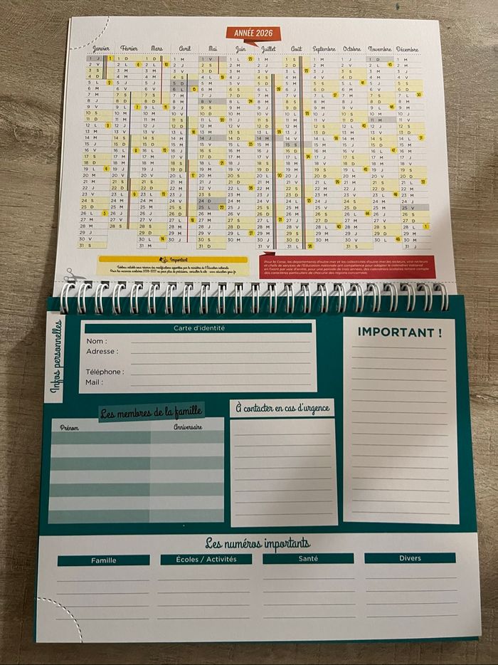 Agenda familiale 2025/2026 - photo numéro 3