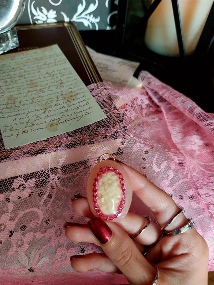 Magnifique pendentif style camée vintage - photo numéro 3