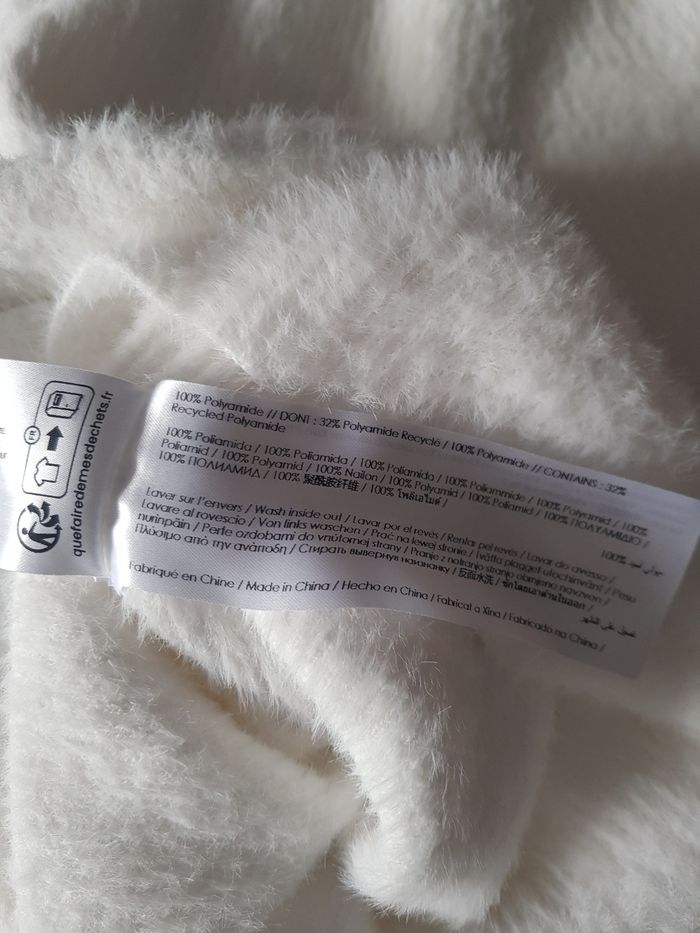 Magnifique pull col cheminé taille 38 blanc Morgan neuf - photo numéro 6