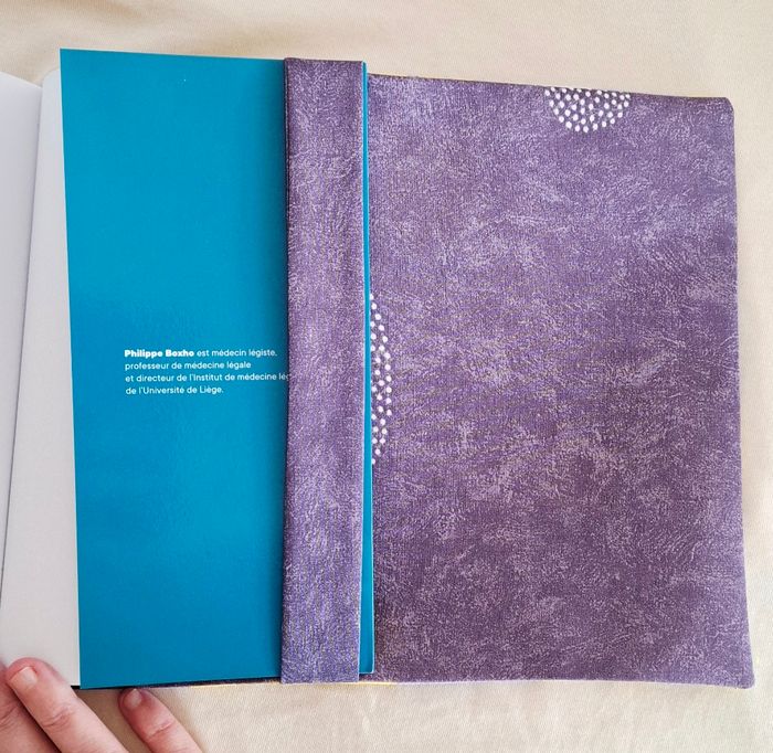 Protège livre tissu vintage - photo numéro 4