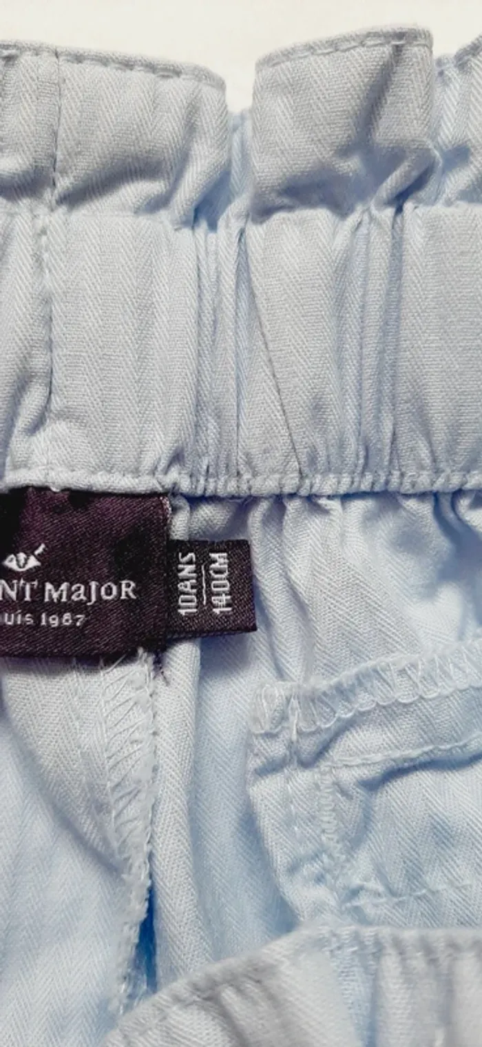 Pantalon large fille avec centure - photo numéro 2