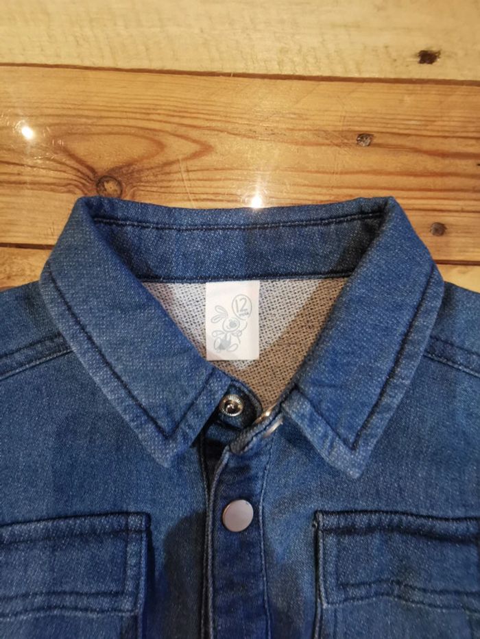 Chemise jeans 12 mois - photo numéro 4