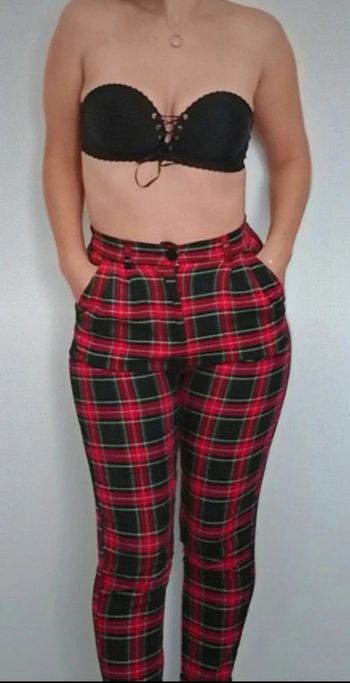 Pantalon hiver carreaux écossais Bershka taille 36