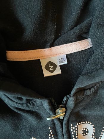 Sweat zippé taille 10 ans de marque Z génération