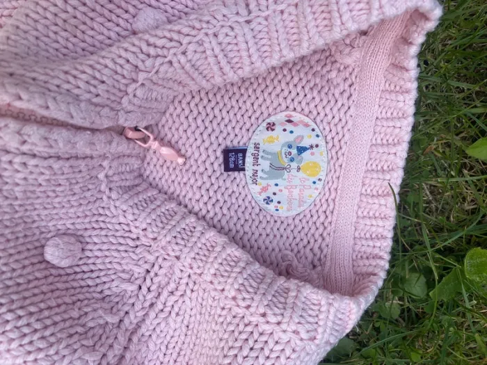 Gros gilet épais rose sergent major 8 ans paradis des bonbons - photo numéro 3