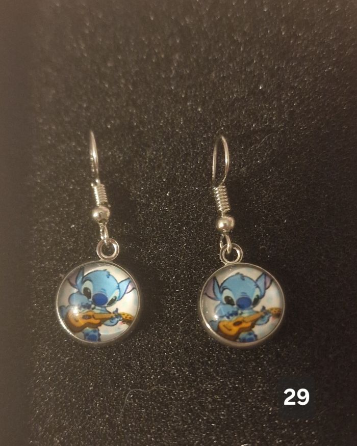 Boucles d'oreilles stitch - photo numéro 2