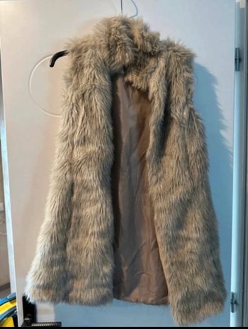 Veste fourrure sans manche