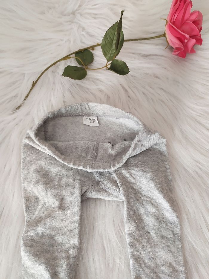 Collants gris clair bébé fille 6-9 mois - photo numéro 3