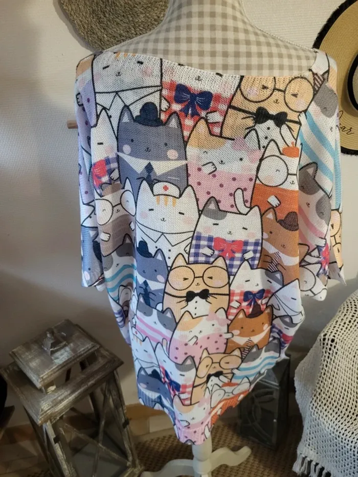 Pull d'été chat - photo numéro 4