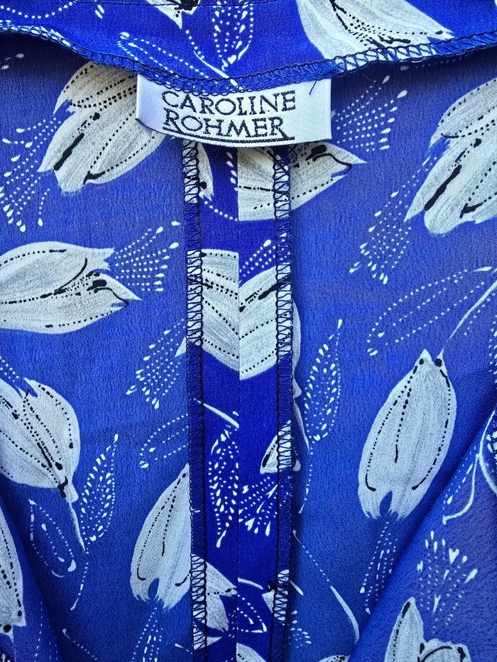 Robe imprimée 🍒Caroline rohmer vintage 90🍒taille 38/40 - photo numéro 6