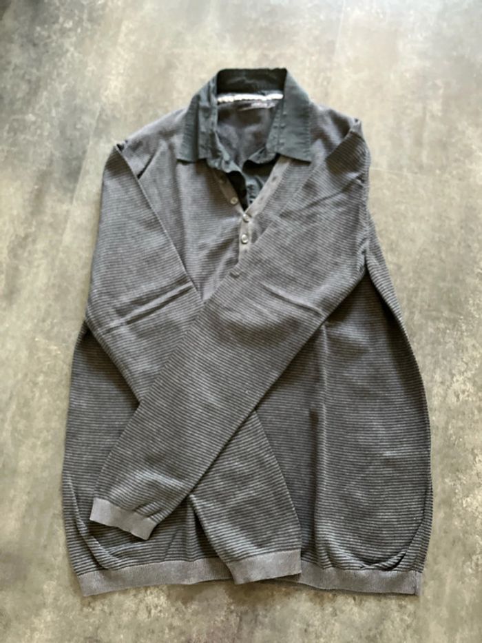 Pull avec col chemise