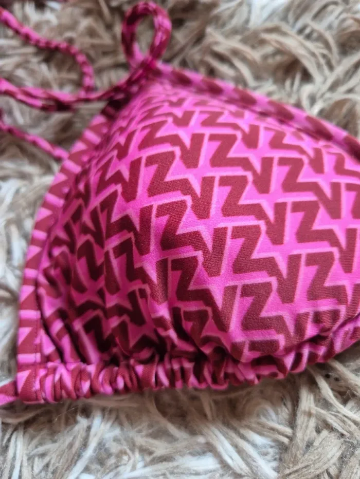 Maillot de bain 2 pièces rose Zadig & Voltaire logo taille L 40 - photo numéro 5
