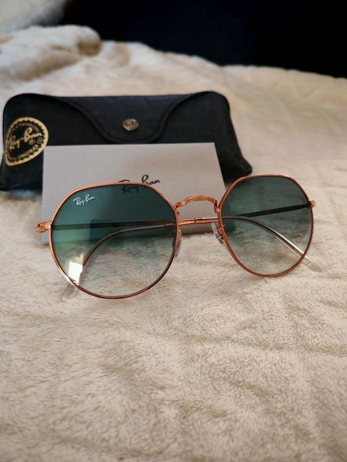 Lunettes de soleil Ray-ban Jack dégradé neuves - photo numéro 3