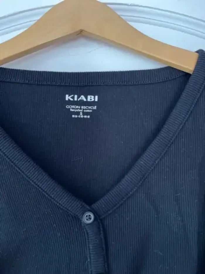 Top manches longues style cardigan – Kiabi – Taille S - photo numéro 2