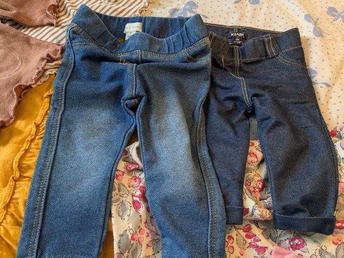 Lot Robe legging hauts . 1 et 3 mois Kiabi et la redoute - photo numéro 3