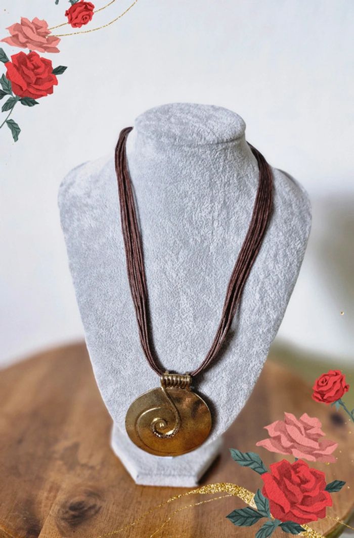 🤎 Collier fantaisie marron