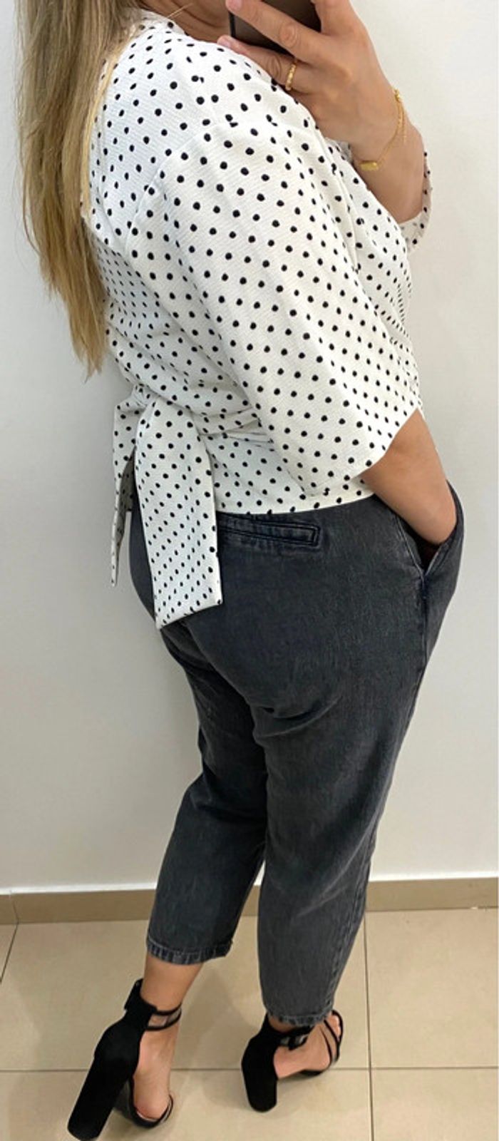 Blouse a pois Zara - photo numéro 8
