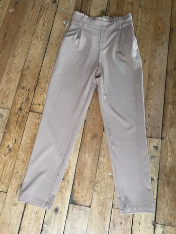 Pantalon beige coupe tendance 36 Cache cache