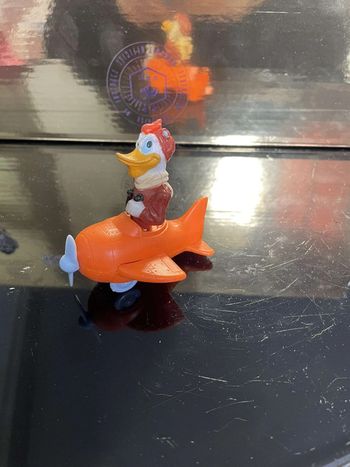 Figurine Vintage Picsou Flagada Jones en Avion 1990 Disney