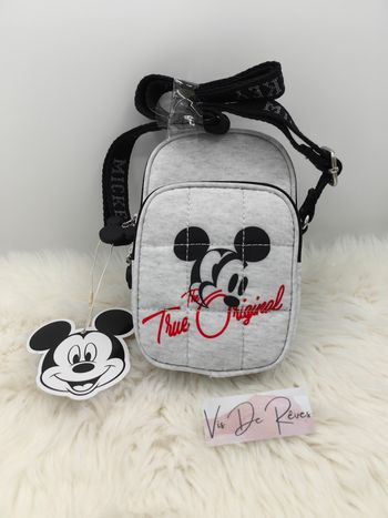 Sacoche Bandoulière Homme FEMME UNISEXE MIXTE MICKEY DISNEY PRIMARK NEUF gris