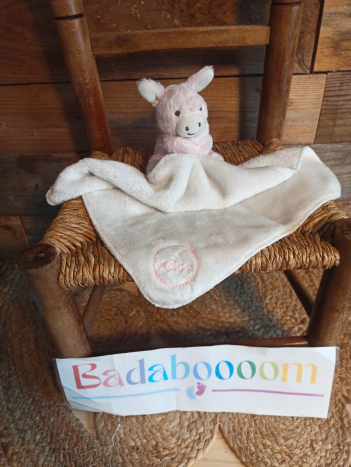 Doudou âne rose régliss Kaloo tbe - photo numéro 2