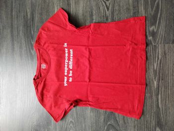 T-shirt rouge 14 ans XS Kiabi