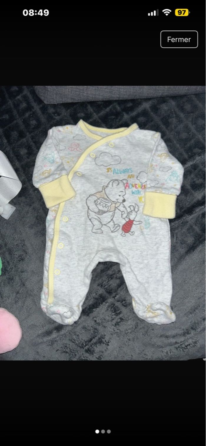 Pyjama bonnet 1 mois