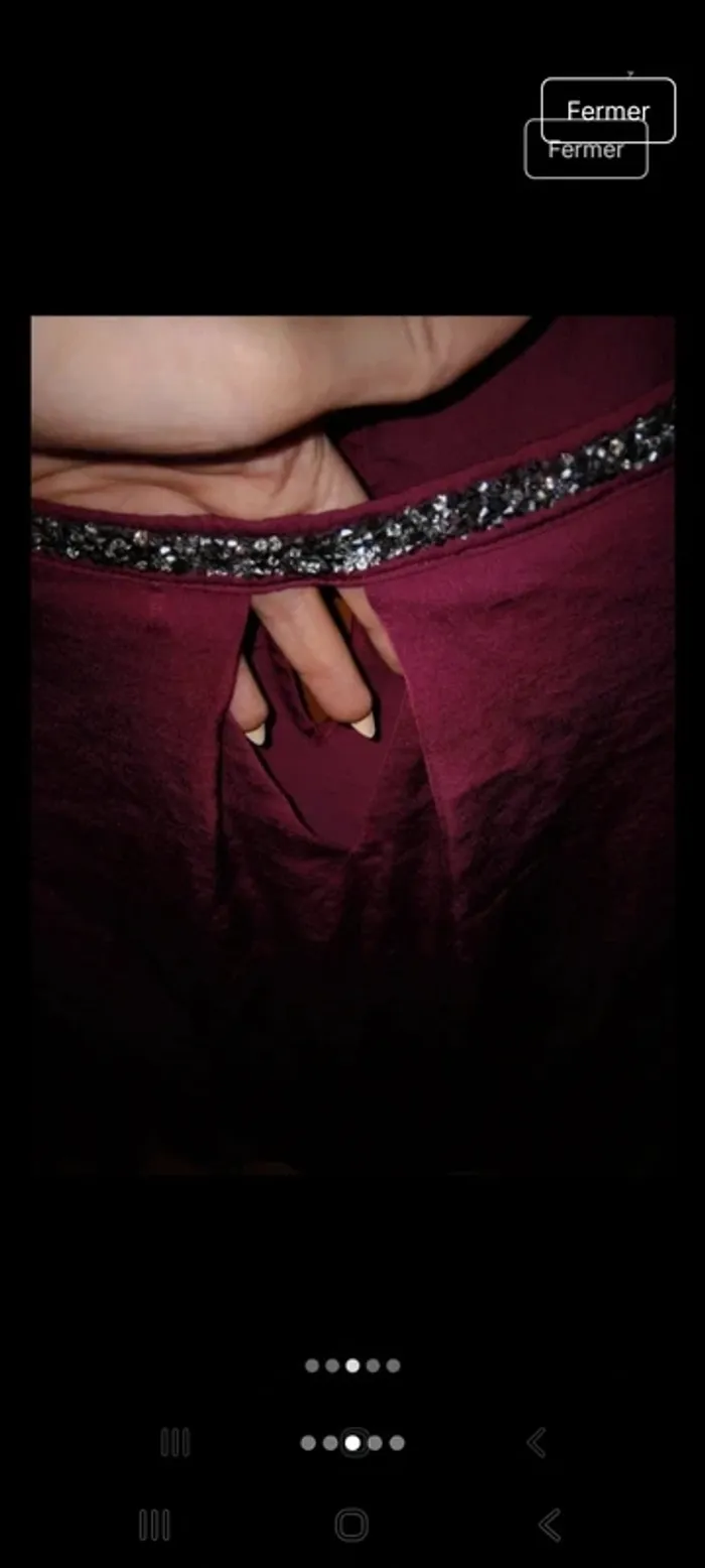 Blouse tissu satiné - photo numéro 3