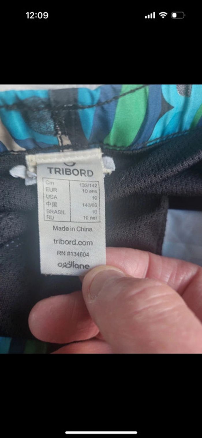 Short de bain Tribord taille 10 ans - photo numéro 4