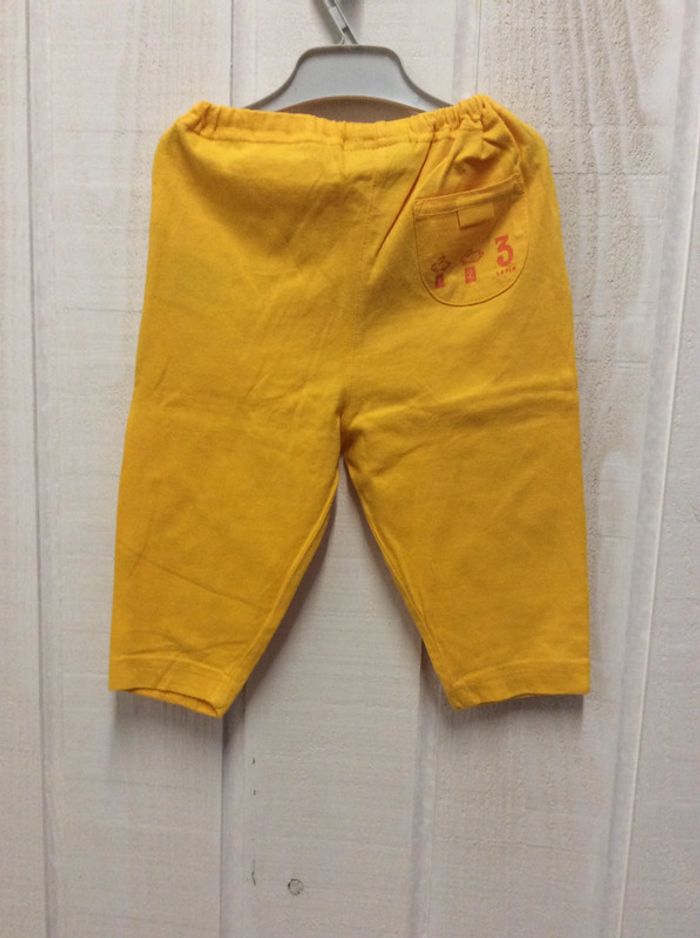 Pantalon coton jaune - DPAM - 12m - photo numéro 2