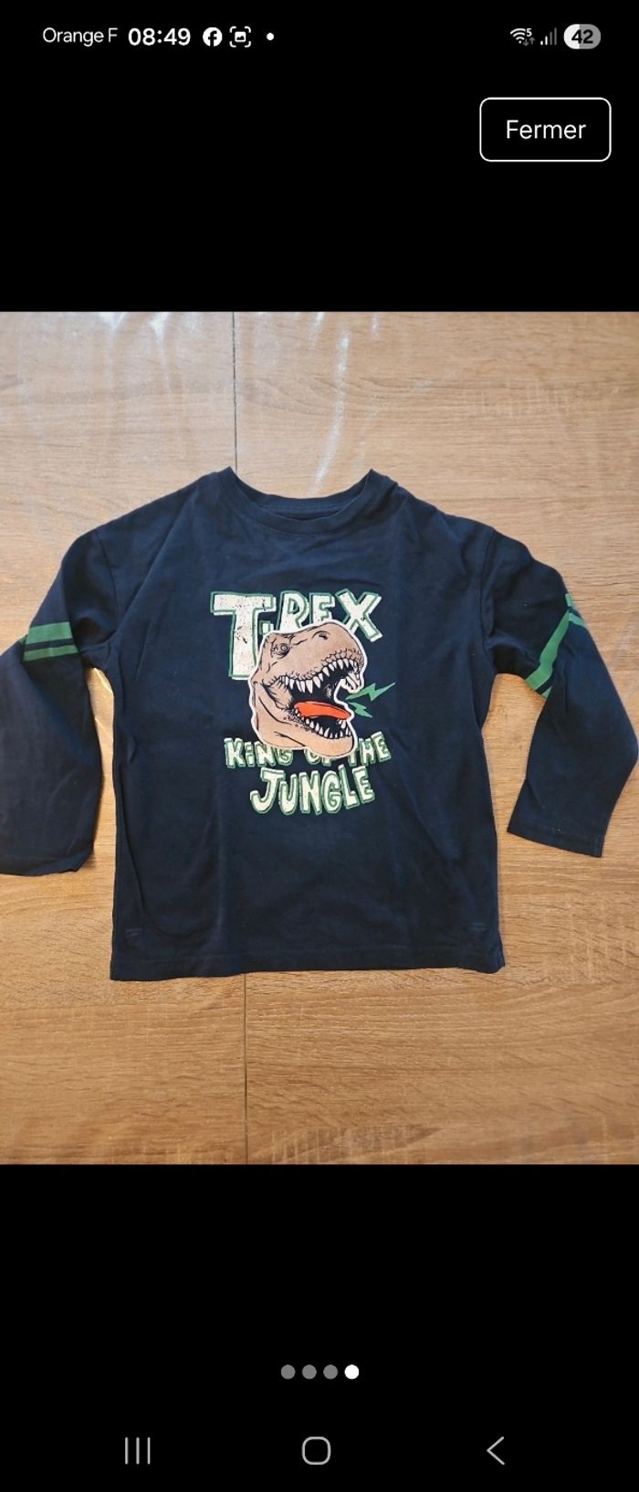 Lot tee shirts manche longue 4 ans - photo numéro 4