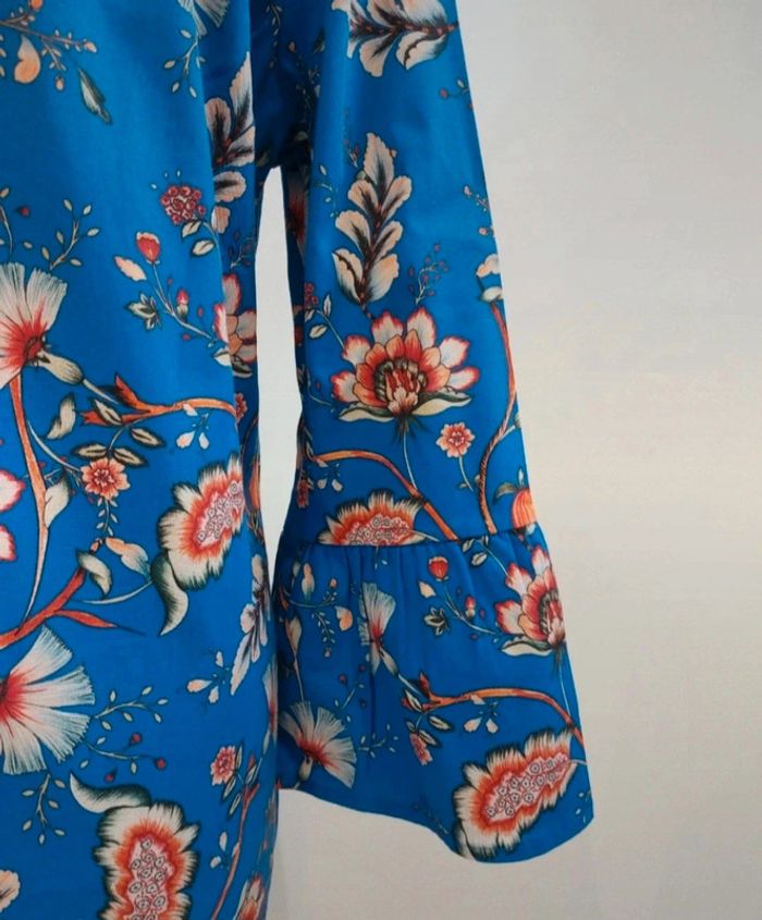 Robe imprimé à fleurs manches évasées taille 40 - photo numéro 6
