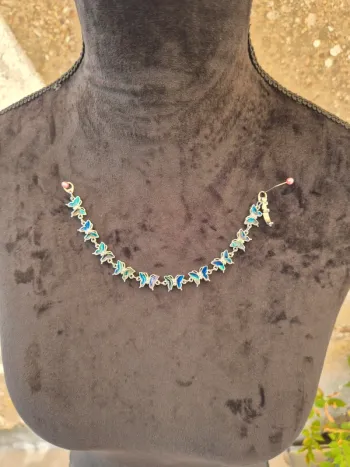 Bracelet fantaisie papillons bleus