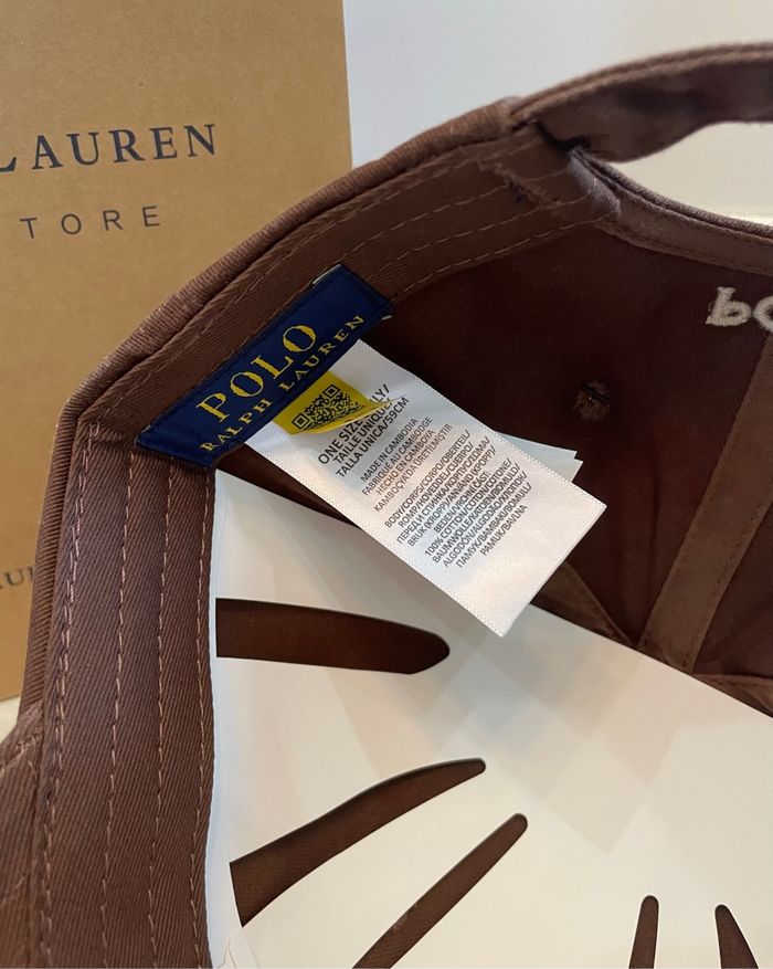 Casquette marron. Ralph Lauren - photo numéro 4
