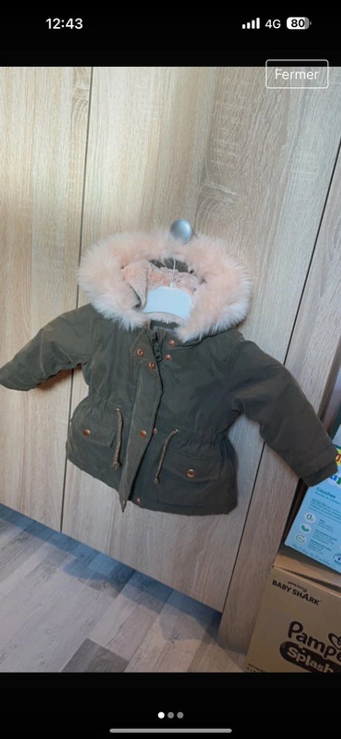 Manteau Bebe parka fourrure - photo numéro 3