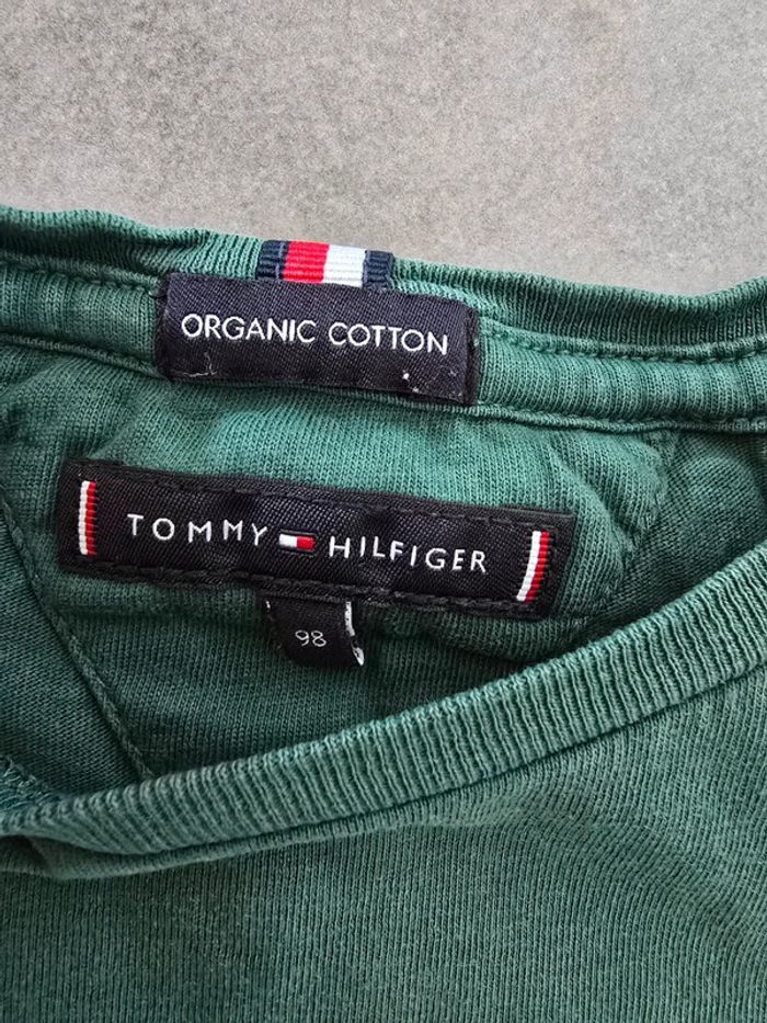 Tee shirt Tommy Hilfiger vert - photo numéro 3