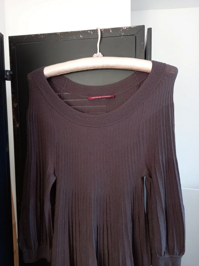 Robe manches 3/4, gris foncé, Comptoir des Cotonniers, Taille 1 - photo numéro 4