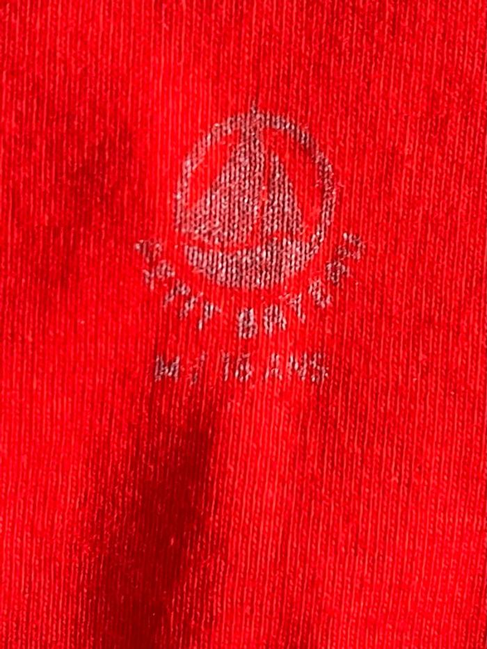 T-shirt col V rouge vif – Petit Bateau 16A - 36/38 - photo numéro 4