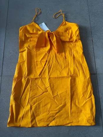Robe Simon Miller X Mango Sol Dress in Sponge Yellow taille L