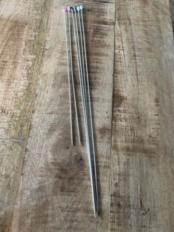 Aiguilles à tricoter métal