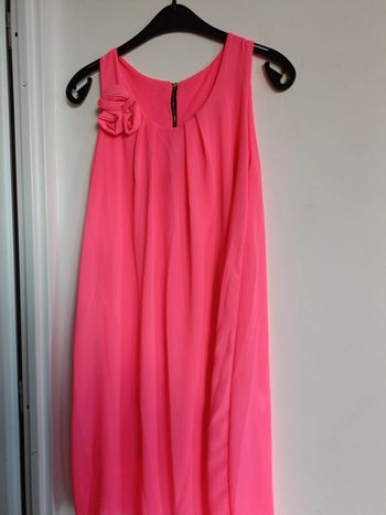 Robe fluide rose fuchsia Taille S Amazon avec doublure