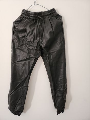 Pantalon simili cuir kiabi