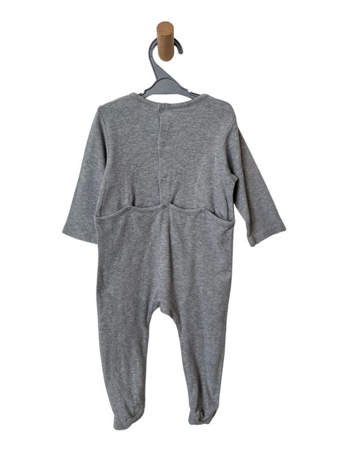 Pyjama / dors-bien en coton gris "On s'en fish" - Kimbaloo 18 mois - photo numéro 2