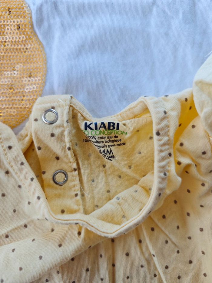 Lot de 4 t-shirt manches courtes jaune - photo numéro 3