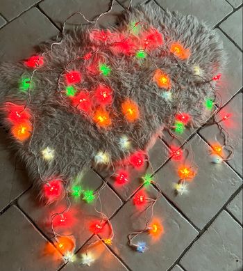 Guirlande de Noël « Rideau lumineux » multicolore (50 lampes) TBE 🎄