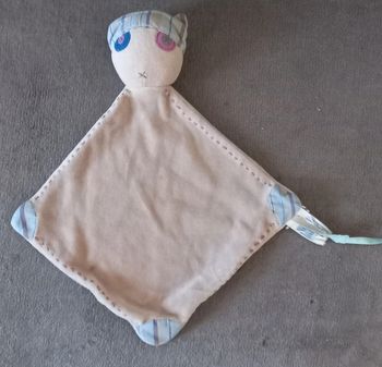 Doudou plat losange chat pirate - Obaibi